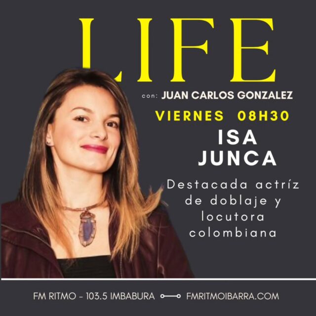 Este viernes @juankgonzalezo tiene otro encuentro en @life.respirandovida.

📌 A las  8h30 este viernes un diálogo con Isa Junca desde Bogotá-Colombia.

#lifeenfmritmo
